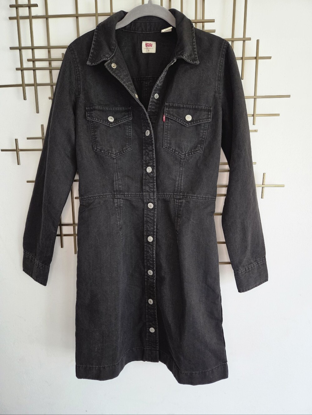 Levi's Women's Black Denim Dress- S